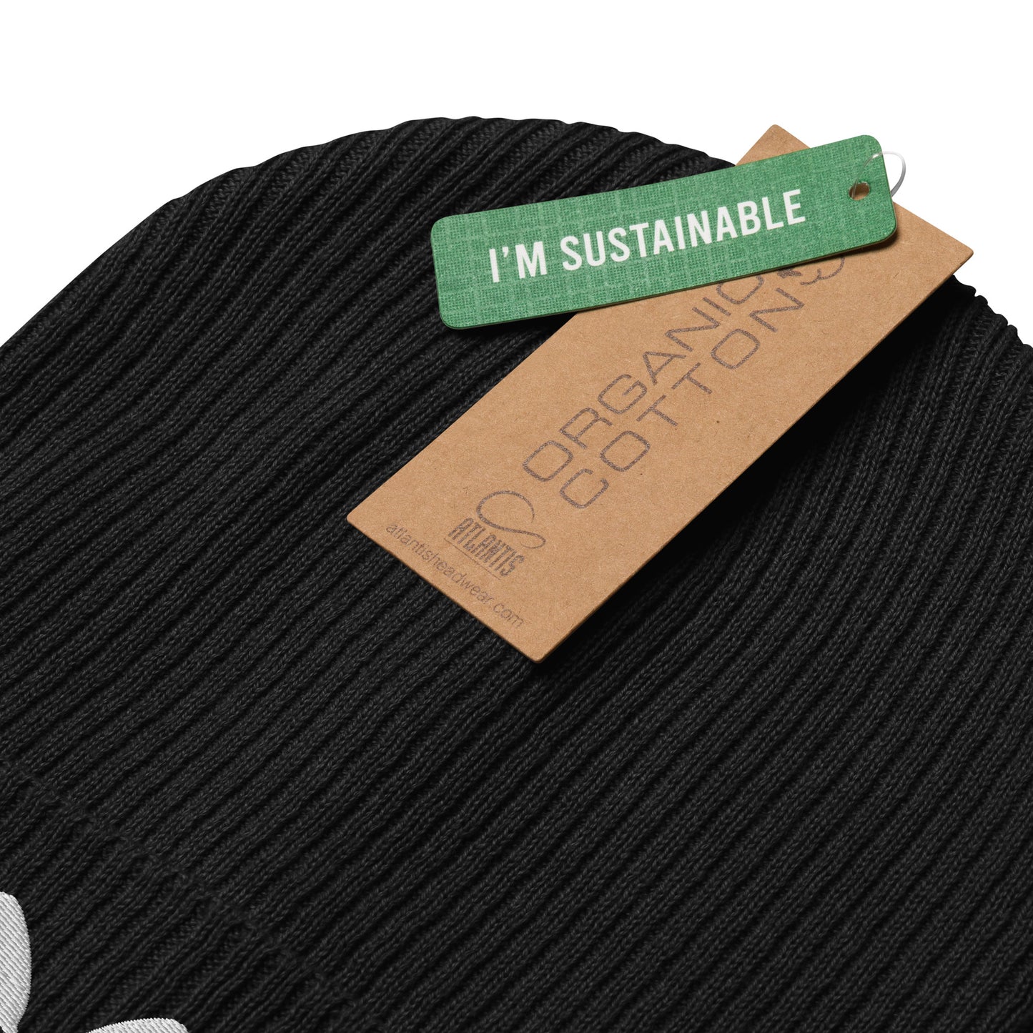 Organic ribbed beanie